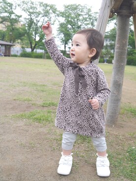 「PATACHOU（パタシュー）のアイテム」を使った、yuyuさん（キッズ・70cm）の春コーディネート