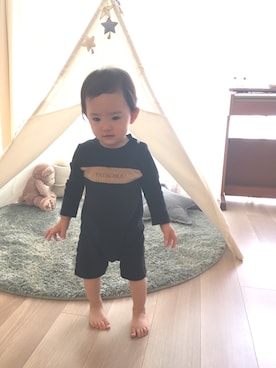 「PATACHOU（パタシュー）のアイテム」を使った、yuyuさん（キッズ・70cm）の春コーディネート