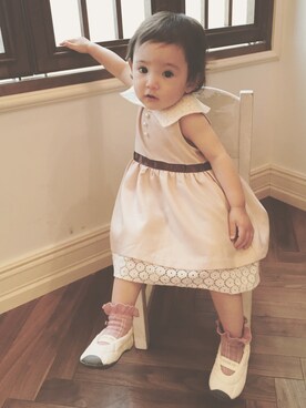 「PATACHOU（パタシュー）のアイテム」を使った、yuyuさん（キッズ・70cm）の夏コーディネート