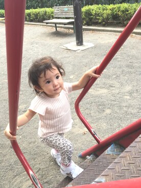 「PATACHOU（パタシュー）のアイテム」を使った、yuyuさん（キッズ・70cm）の夏コーディネート