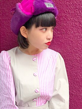 「PAMEO POSE」｜「アイテム（帽子）」を使った、ﾐﾁさん（レディース・149cm）の秋コーディネート