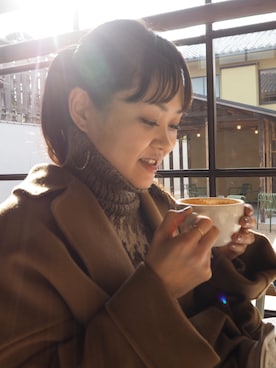 「Chaos（カオス）のアイテム（ジャケット/アウター）」を使った、Hitomi Kitadaさん（レディース・161cm）の冬コーディネート