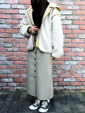 「cepo（セポ）のアイテム（その他アウター）」を使った、あやぺん９さん（レディース・155cm）の秋コーディネート