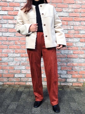 「cepo（セポ）のアイテム（その他アウター）」を使った、あやぺん９さん（レディース・155cm）の冬コーディネート