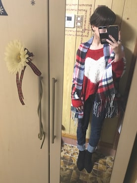 「Seventeen（セブンティーン）のアイテム」を使った、mina.minさん（レディース・155cm）の冬コーディネート