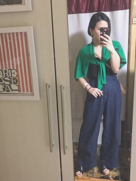 「Balancoire（ブランコアール）のアイテム」を使った、mina.minさん（レディース・155cm）の春コーディネート