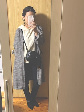 「ママカジュアル」｜mina.minさん（レディース・155cm）の冬コーディネート