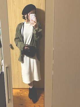 「ママカジュアル」｜mina.minさん（レディース・155cm）の冬コーディネート
