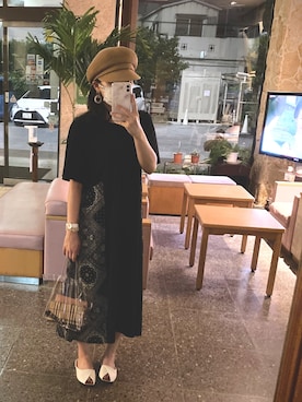 「handmade」｜「アイテム（アナログ腕時計）」を使った、mina.minさん（レディース・156cm）の夏コーディネート