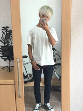 りゅーくん/Ryukunさんの「スーピマコットンオープンカラーポロシャツ（半袖）＋E」を使ったコーディネート