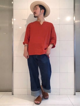 「WORK NOT WORK URBAN RESEARCH（ワークノットワークアーバンリサーチ）のアイテム」を使った、YutaYanagihoriさん（メンズ・164cm）の春コーディネート