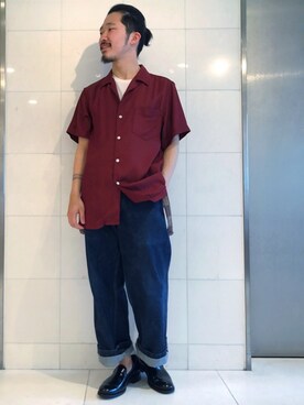 「URBAN RESEARCH（アーバンリサーチ）のアイテム（その他シューズ）」を使った、YutaYanagihoriさん（メンズ・164cm）の夏コーディネート
