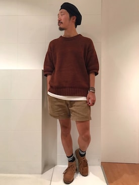 「URBAN RESEARCH（アーバンリサーチ）のアイテム（レッグウェア）」を使った、YutaYanagihoriさん（メンズ・164cm）の夏コーディネート