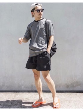 「BLACK FLYS（ブラックフライズ）のアイテム」を使った、YutaYanagihoriさん（メンズ・164cm）の夏コーディネート