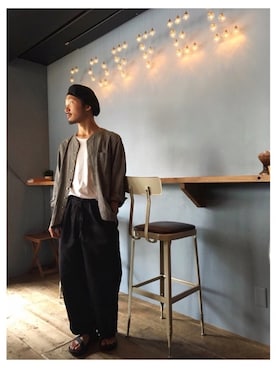 「Chaco（チャコ）のアイテム」を使った、YutaYanagihoriさん（メンズ・164cm）の夏コーディネート