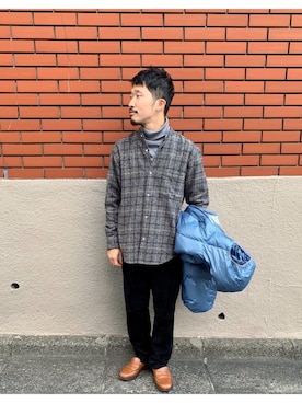 「J.M. WESTON（ジェイエムウエストン）のアイテム」を使った、YutaYanagihoriさん（メンズ・164cm）の冬コーディネート