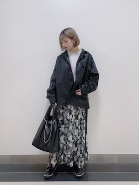 「フォロー、イイネ、お気に入り登録お願いします♡」｜「アイテム（ローファー）」を使った、まいてぃさん（レディース・157cm）の冬コーディネート