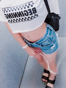 「CECIL McBEE（セシルマクビー）のアイテム（アナログ腕時計）」を使った、mimiさん（レディース・156cm）の夏コーディネート