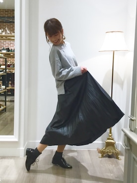 「エナメルシューズ」｜WA ORientalTRaffic mozoワンダーシティ店さん（レディース・160cm）の冬コーディネート