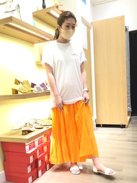 「オープントゥ」｜WA ORientalTRaffic mozoワンダーシティ店さん（レディース・160cm）の夏コーディネート