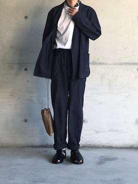 「BEAMS F（ビームスエフ）のアイテム（財布/小物）」を使った、youさん（メンズ・170cm）の夏コーディネート
