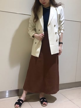 「SOFFITTO（ソフィット）のアイテム」を使った、soffittoルクア大阪店 ゆみさん（レディース・162cm）の春コーディネート