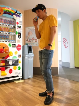 「LE JUN（ルジュン）のアイテム（トップス）」を使った、takapir0さん（メンズ・171cm）の春コーディネート