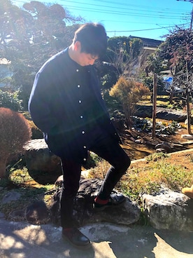 「zucca」｜「アイテム（ブルゾン）」を使った、takapir0さん（メンズ・171cm）の冬コーディネート
