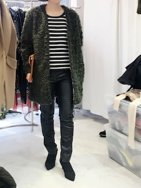 「MOTEL（モーテル）のアイテム」を使った、ebia'sSTOREさん（レディース・160cm）の冬コーディネート