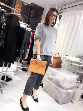 「MOTEL（モーテル）のアイテム」を使った、ebia'sSTOREさん（レディース・167cm）の冬コーディネート