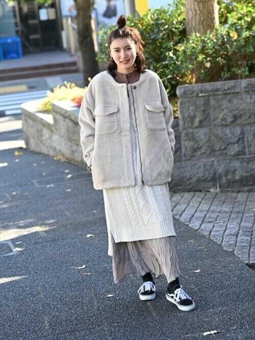 Mac Houseマックハウスzozoスタイリスト レディースさんのノーカラージャケットを使ったコーディネート Zozotown