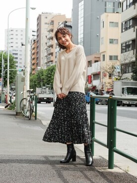 マックハウスZOZOスタイリスト レディースさん(レディース・163cm)の冬コーディネート