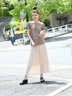 「マックハウス」｜マックハウスZOZOスタイリスト レディースさん（レディース・163cm）の夏コーディネート