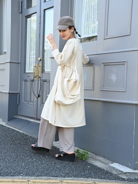 「NAVY（ネイビー）のアイテム」を使った、マックハウスZOZOスタイリスト レディースさん（レディース・163cm）の夏コーディネート