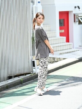 「Howdy Marie（ハウディ―マリー）のアイテム」を使った、マックハウスZOZOスタイリスト レディースさん（レディース・163cm）の夏コーディネート