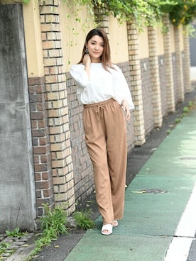 「EDWIN」｜マックハウスZOZOスタイリスト レディースさん（レディース・163cm）の夏コーディネート