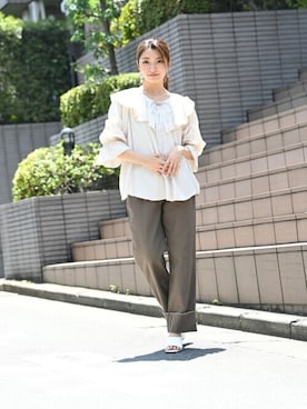 「マックハウス」｜マックハウスZOZOスタイリスト レディースさん（レディース・163cm）の夏コーディネート