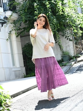 「マックハウス」｜マックハウスZOZOスタイリスト レディースさん（レディース・163cm）の夏コーディネート