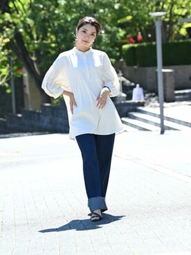 「Howdy Marie（ハウディ―マリー）のアイテム」を使った、マックハウスZOZOスタイリスト レディースさん（レディース・163cm）の秋コーディネート