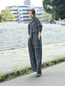 「マックハウス」｜マックハウスZOZOスタイリスト レディースさん（レディース・163cm）の秋コーディネート