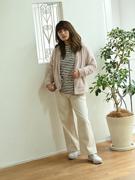 「NAVY（ネイビー）のアイテム」を使った、マックハウスZOZOスタイリスト レディースさん（レディース・163cm）の冬コーディネート