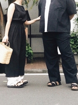 「カップル」｜「アイテム（ワンピース/ドレス）」を使った、r I k oさん（レディース・148cm）の夏コーディネート