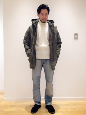 「Morris & Sons」｜kitchen&garden新丸ビル店スタッフさん（メンズ・175cm）の冬コーディネート