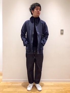 kitchen&garden新丸ビル店スタッフさん（メンズ・180cm）の冬コーディネート