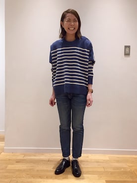 「Current/Elliott（カレントエリオット）のアイテム」を使った、kitchen&garden新丸ビル店スタッフさん（レディース・160cm）の冬コーディネート