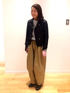 kitchen&garden新丸ビル店スタッフさん(レディース・160cm)の冬コーディネート