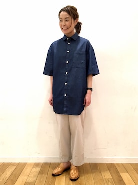 「sunnei」｜kitchen&garden新丸ビル店スタッフさん（レディース・160cm）の春コーディネート