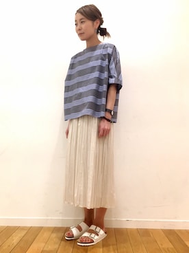 kitchen&garden新丸ビル店スタッフさん（レディース・160cm）の春コーディネート