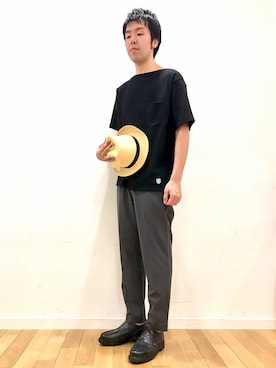 kitchen&garden新丸ビル店スタッフさん（メンズ・183cm）の春コーディネート