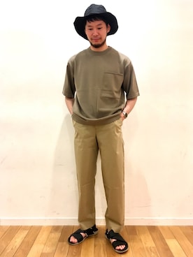 kitchen&garden新丸ビル店スタッフさん（メンズ・175cm）の夏コーディネート